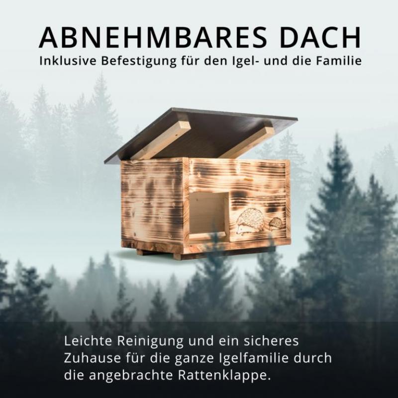 Woid Herz Igelhaus (IG3) gebrannt